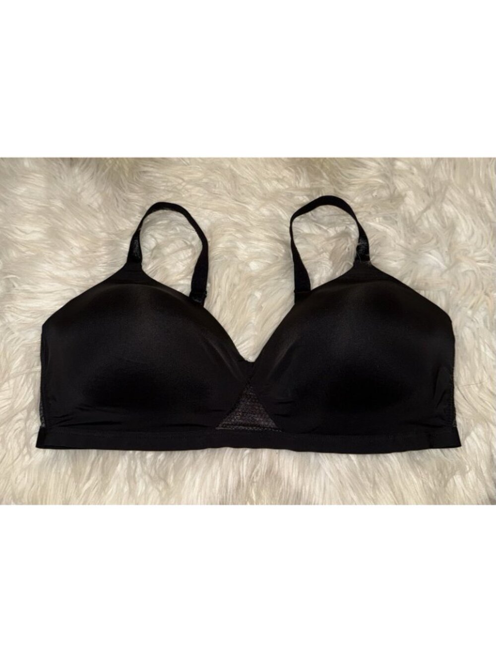 Hanes G521 Oh So Light Contour ComfortFlex Fit Wire Free Bra 2XL 2XLarge Black - Picture 2 of 6
